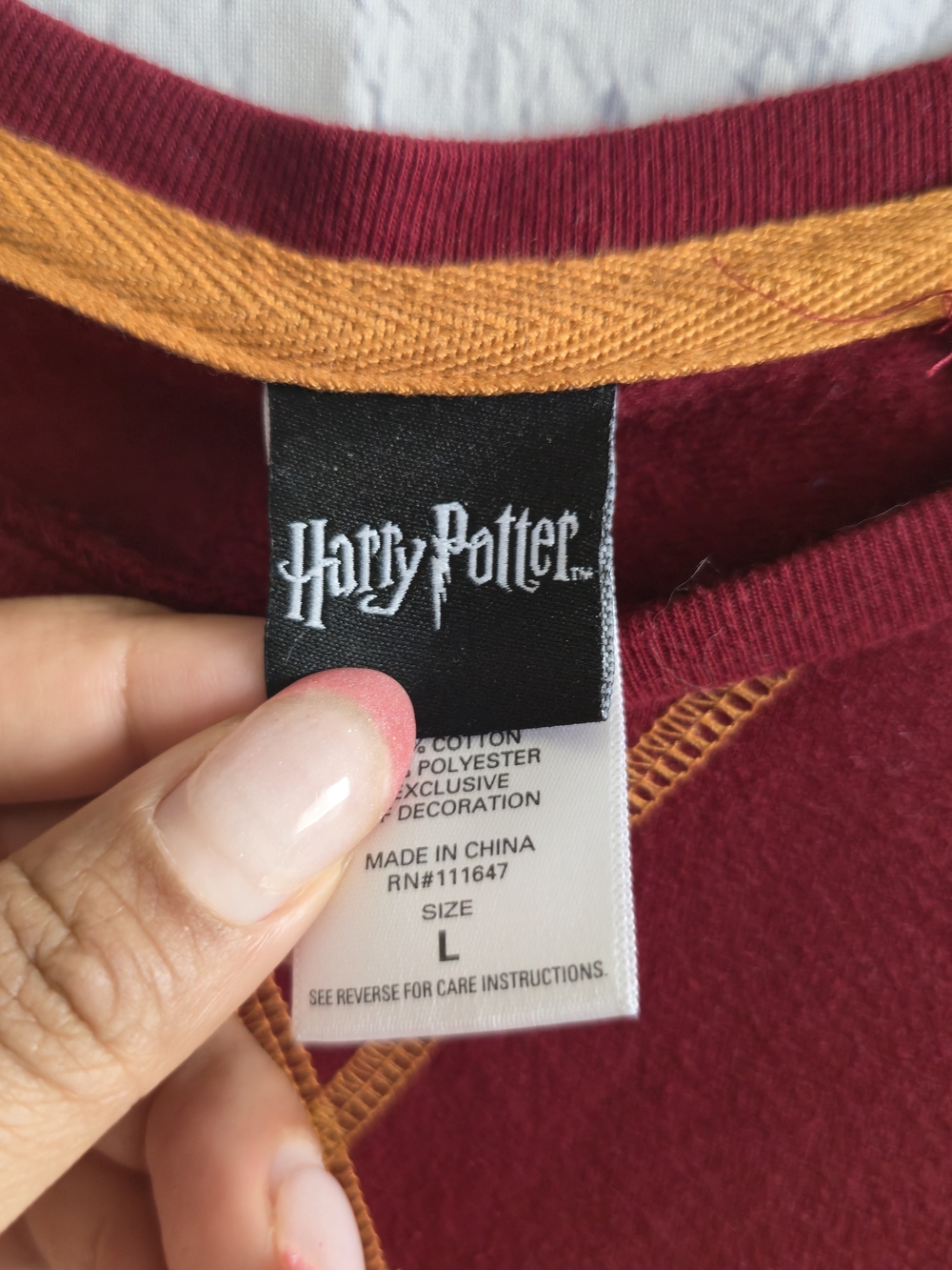 Harry‎ Potter Gryffindor Red And Gold Crewneck Sweatshirt - Picture 5 of 11